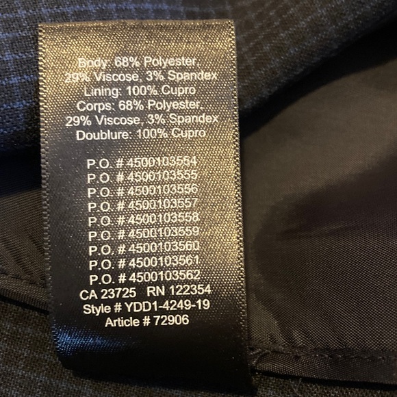 Babaton summer weight loose navy patterned blazer - Picture 11 of 11